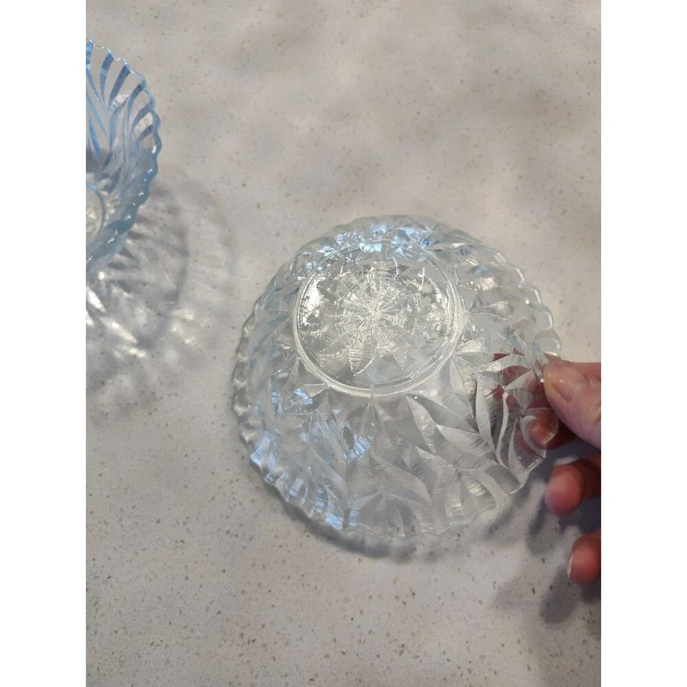 Williams Sonoma Grande Cuisine 2 Cut Glass Bowls Madein Hungary 6